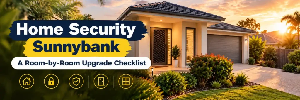Modern Sunnybank home with security features for a room-by-room home security upgrade checklist